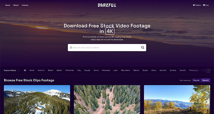 Free Stock Video Resource: Dareful