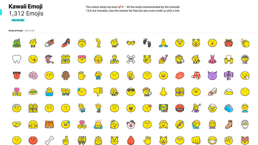 Kawaii Emoji Icons
