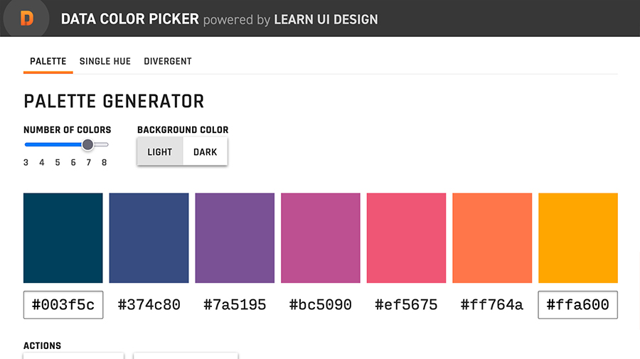 Leaqrn UI Data Color Palette Creator