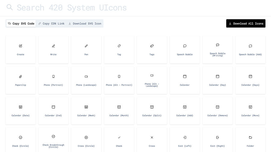 System UIcons