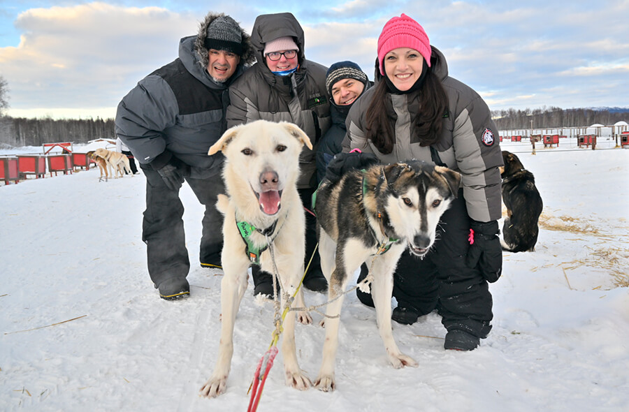 The Lemas and Bourns Dog Mushing In Alaska