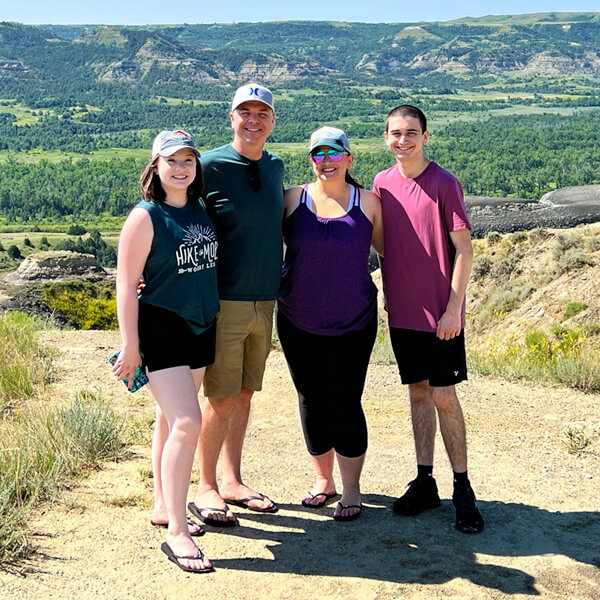 The Bourn Family At Teddy Roosevelt National Park