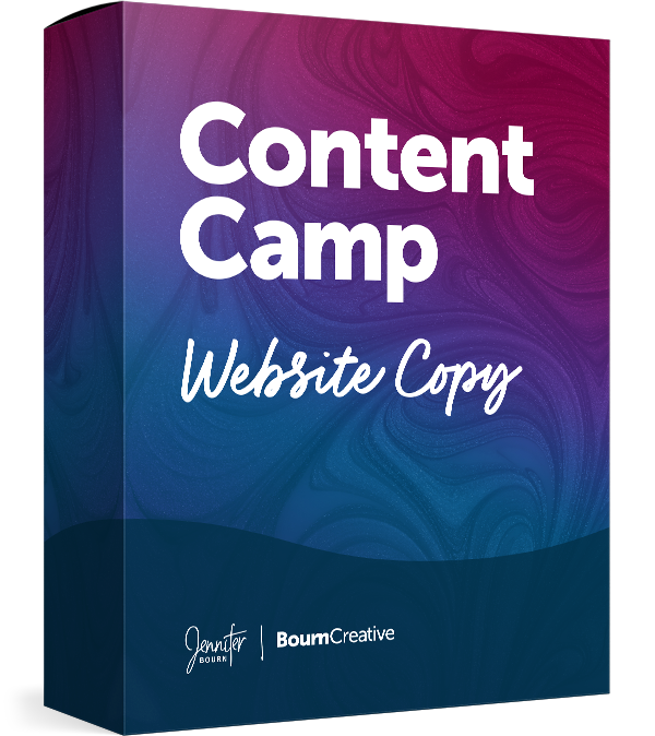 Content Camp: Website Copy Box