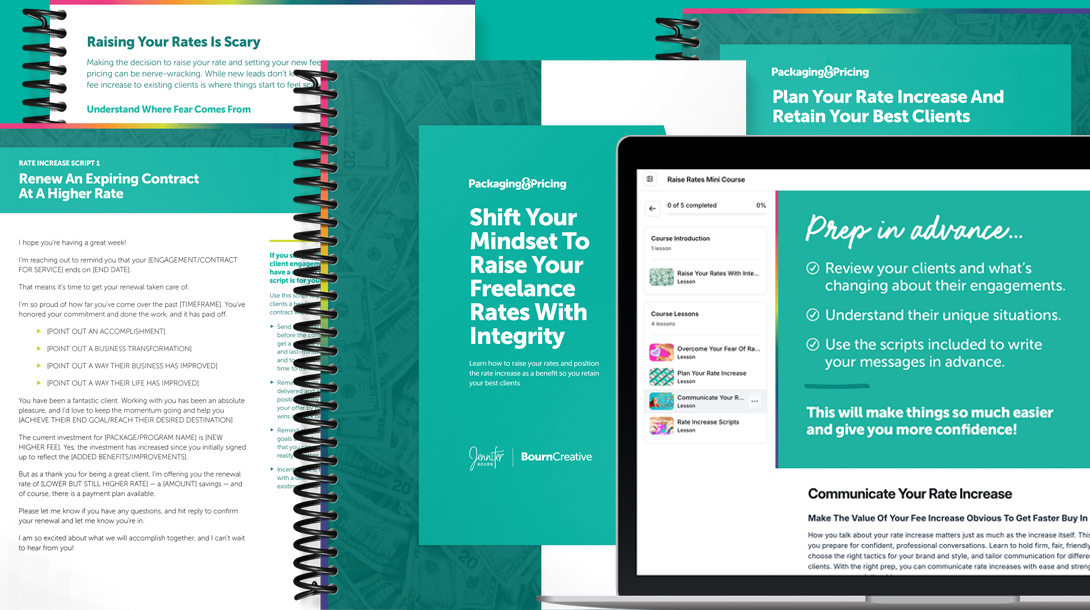 Raising Rates Course Bundle For Freelancers