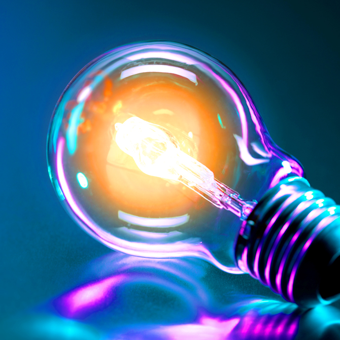 A colorful light bulb highlighting need to know details about the Client Conflict Cure