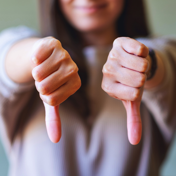 Two thumbs down for problems with clients show show up when you're unprepared